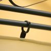 Outdoor Gazebo Steel Fabric Round Soft Top Gazebo;  Outdoor Patio Dome Gazebo with Removable Curtains