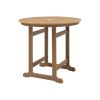 HIPS Patio Bar Table with Umbrella Hole(1.97"), Teak