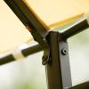 Outdoor Gazebo Steel Fabric Round Soft Top Gazebo;  Outdoor Patio Dome Gazebo with Removable Curtains