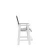 HDPE Bar Chair, White + Gray, Set of 2